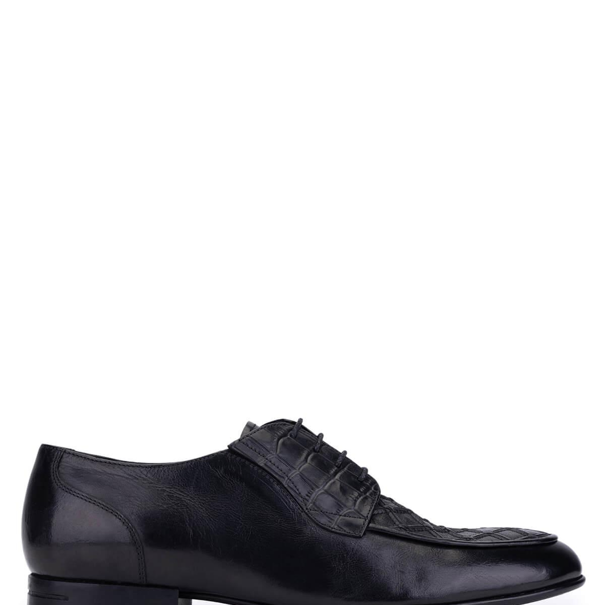 Tamer Tanca Erkek Hakiki Deri Siyah Klasik Ayakkabı