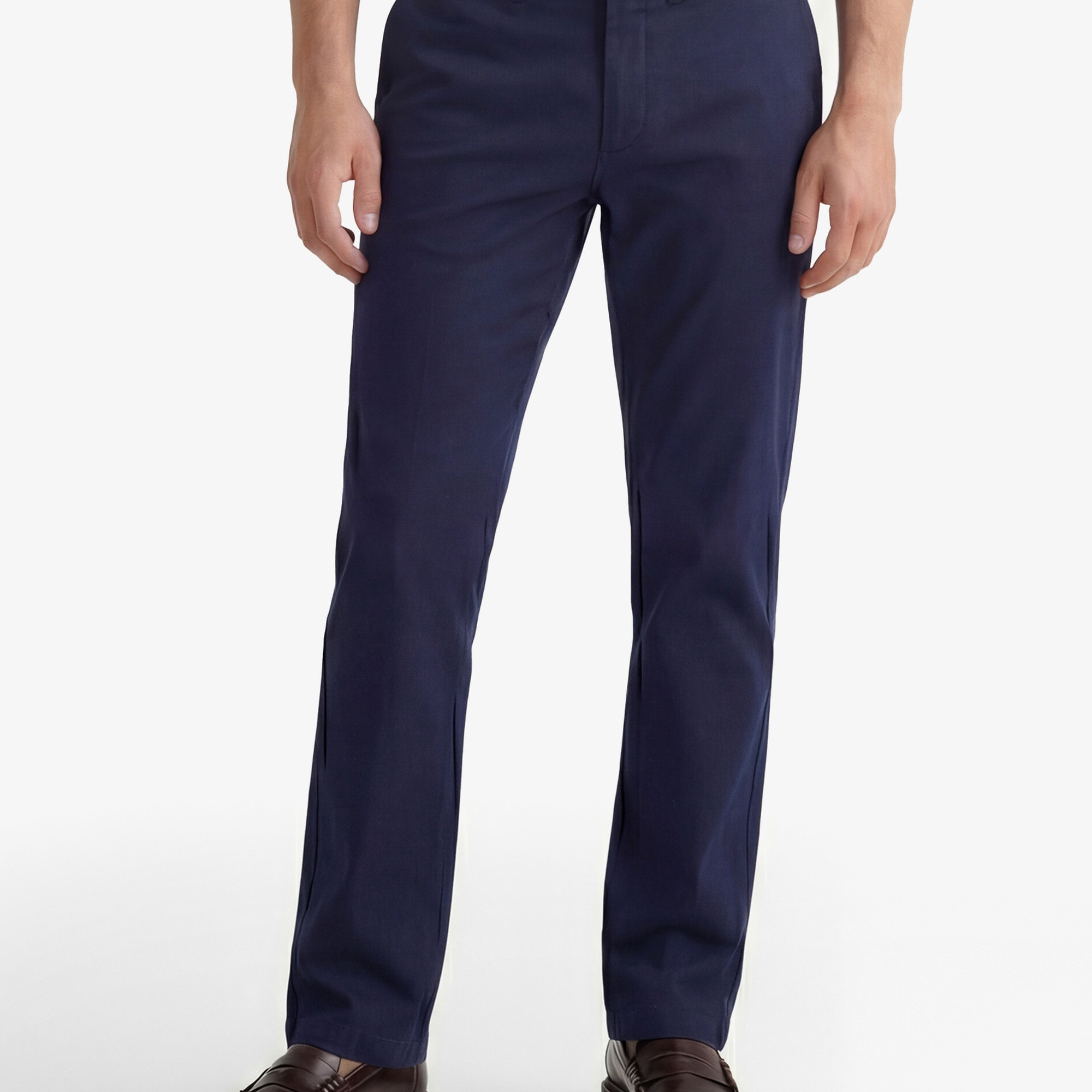 GANT Erkek Lacivert Slim Fit Casual Herringbone Pantolon