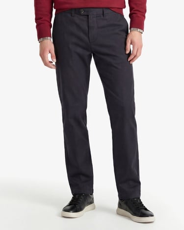  GANT Erkek Siyah Slim Fit Casual Herringbone Pantolon