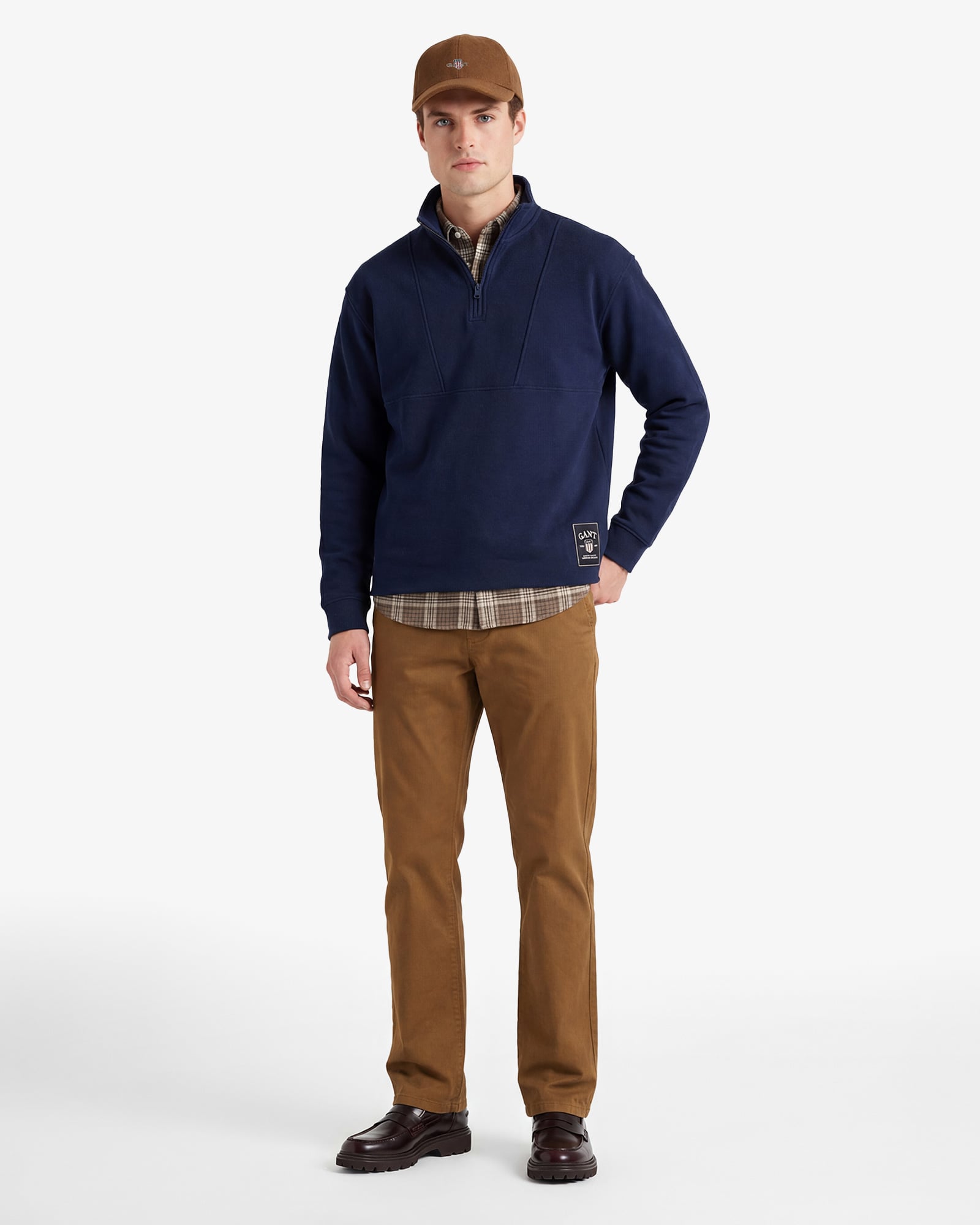  GANT Erkek Kahverengi Regular Fit Chino Pantolon