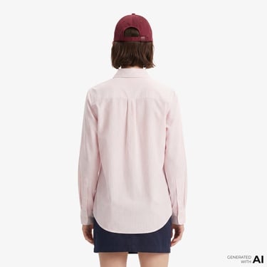  Tommy Hilfiger Essentials Poplin Kadın Pembe Gömlek