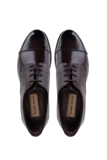  Tamer Tanca Erkek Hakiki Deri Kahverengi Klasik Ayakkabı