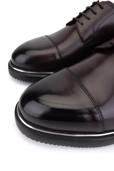  Tamer Tanca Erkek Hakiki Deri Kahverengi Klasik Ayakkabı