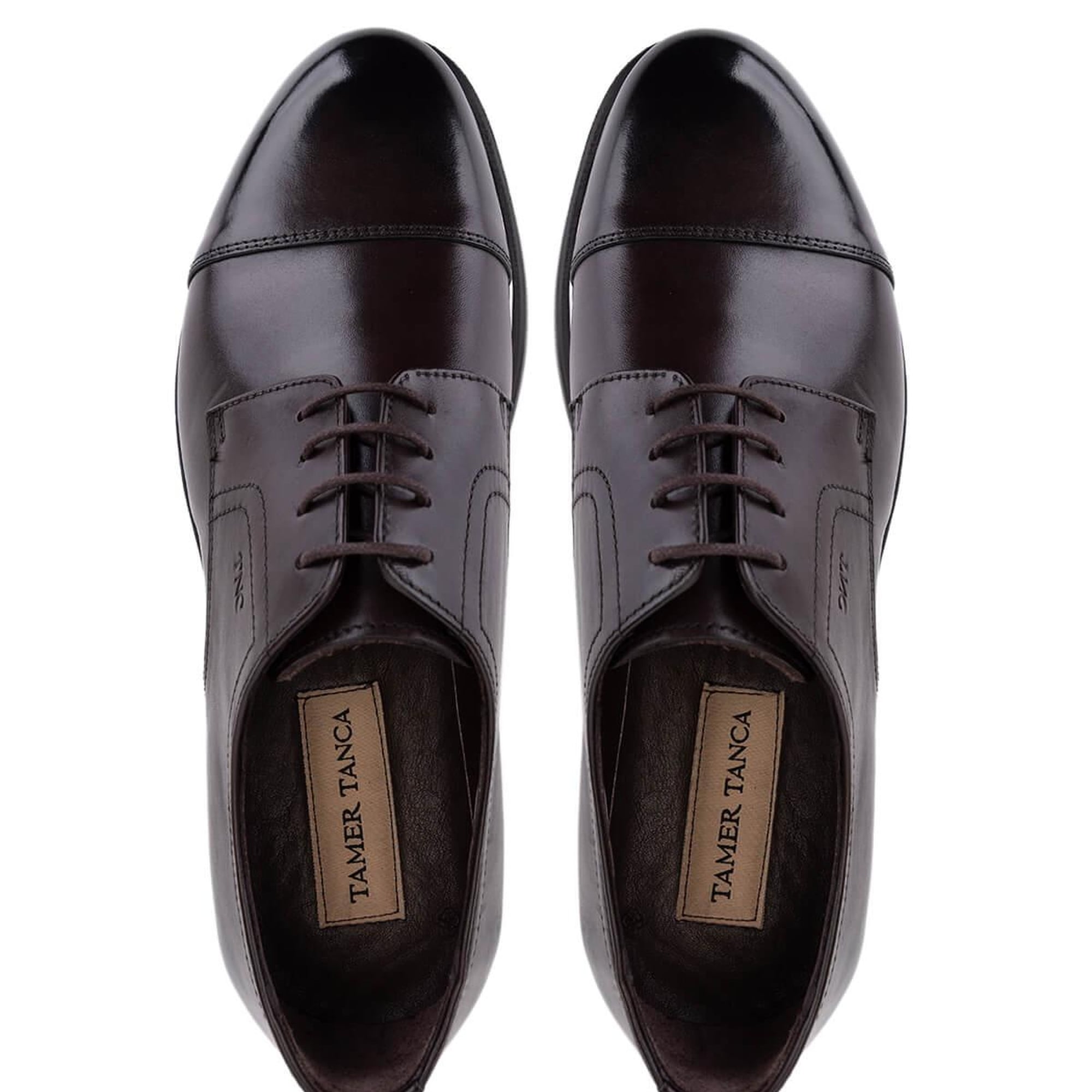 Tamer Tanca Erkek Hakiki Deri Kahverengi Klasik Ayakkabı