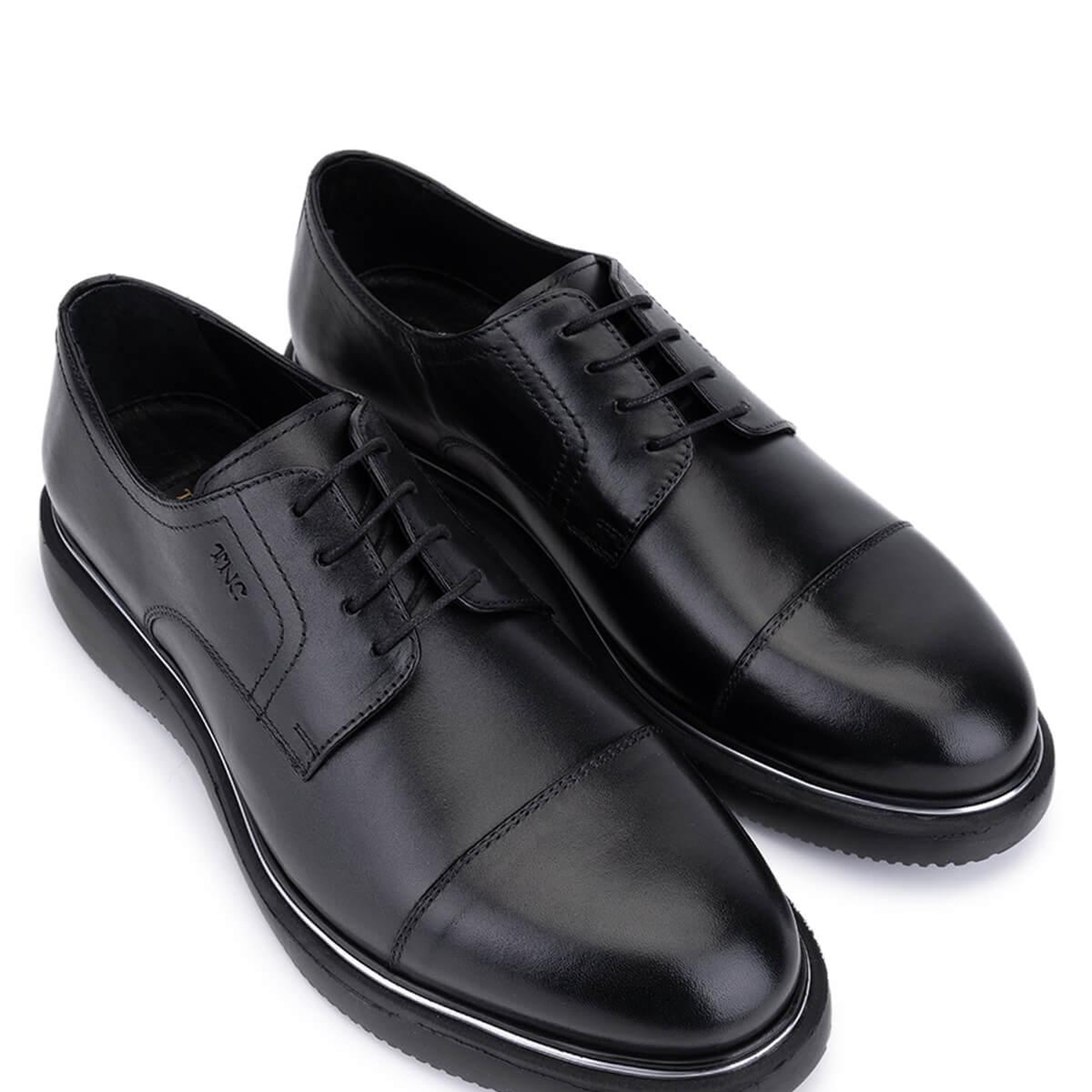 Tamer Tanca Erkek Hakiki Deri Siyah Klasik Ayakkabı