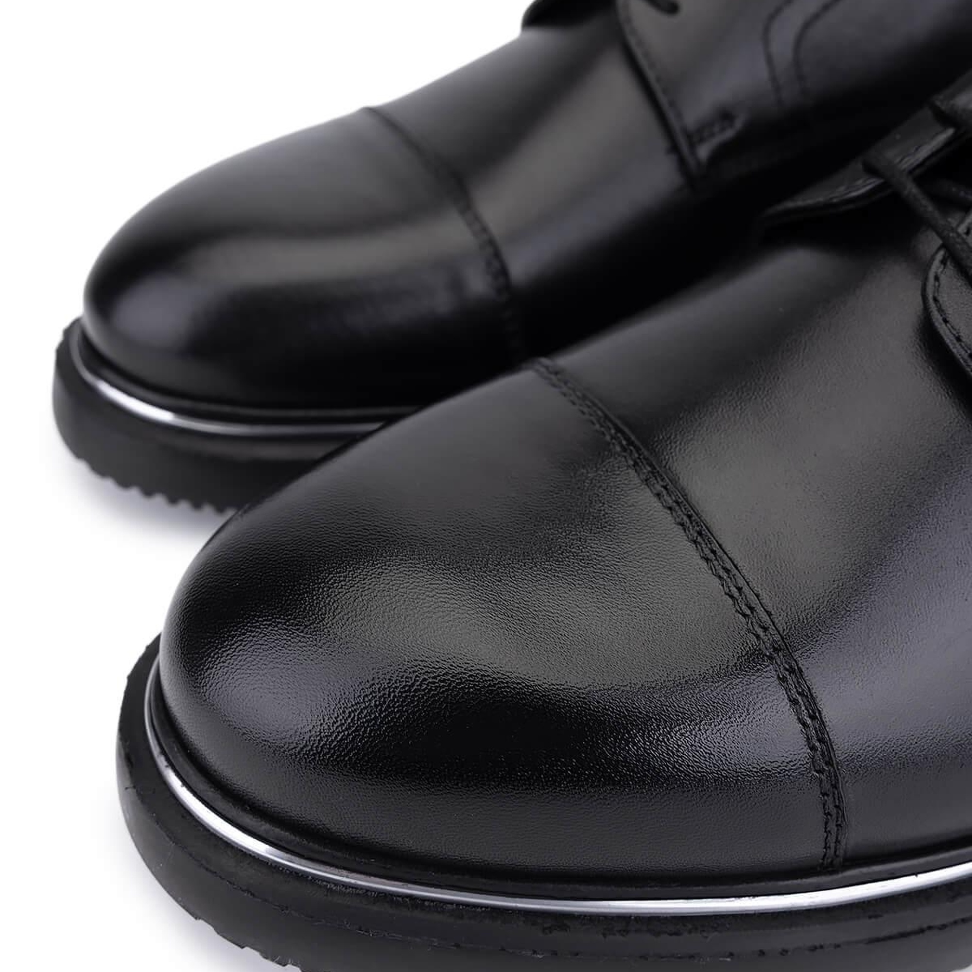 Tamer Tanca Erkek Hakiki Deri Siyah Klasik Ayakkabı