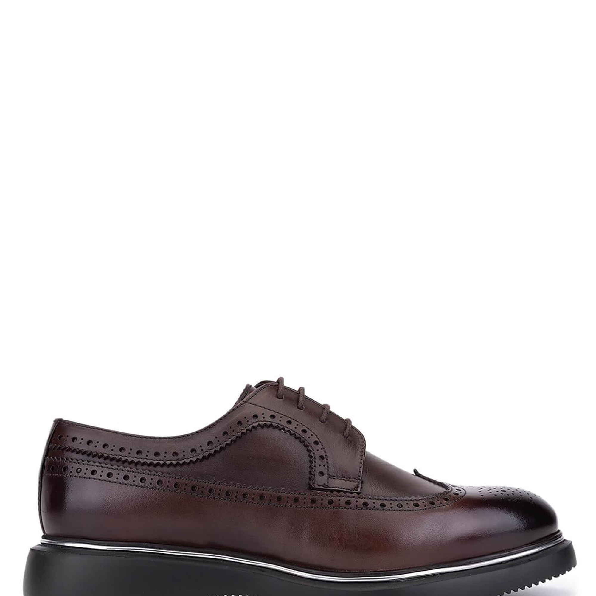 Tamer Tanca Erkek Hakiki Deri Kahverengi Klasik Ayakkabı