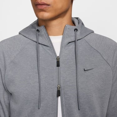  Nike Dri-Fit Primary Fleece Erkek Gri Hoodie