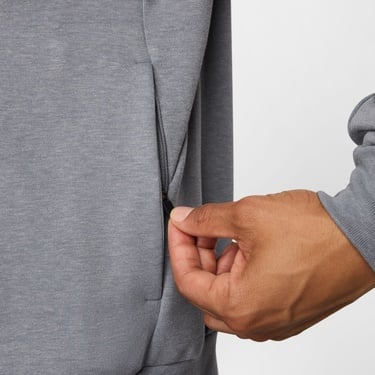  Nike Dri-Fit Primary Fleece Erkek Gri Hoodie