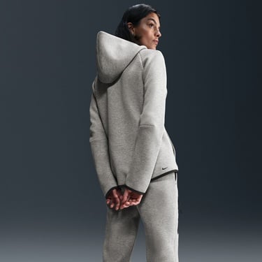  Nike Sportswear Tech Fleece Windrunner Kadın Gri Eşofman Üstü