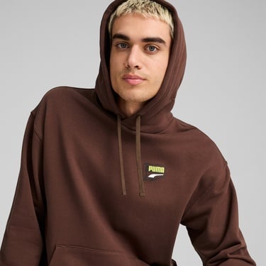 Puma Downtown Graphic Hoodie Unisex Kahverengi Hoodie