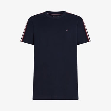  Tommy Hilfiger Global Stripe Tape Erkek Lacivert T-Shirt