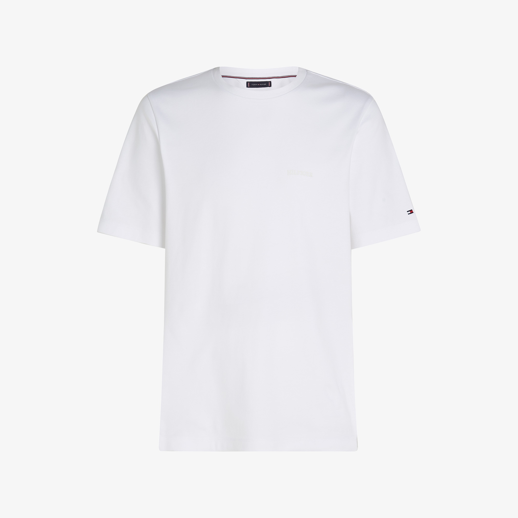 Tommy Hilfiger Elevated Essentials Erkek Beyaz T-Shirt