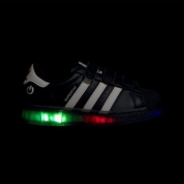  adidas Superstar LED Lights Comfort Closure Çocuk Siyah Sneaker