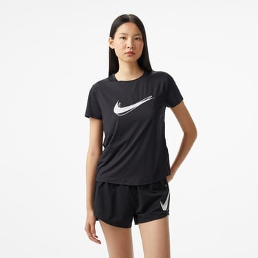  Nike One Swoosh Dri-Fit Kadın Siyah T-Shirt