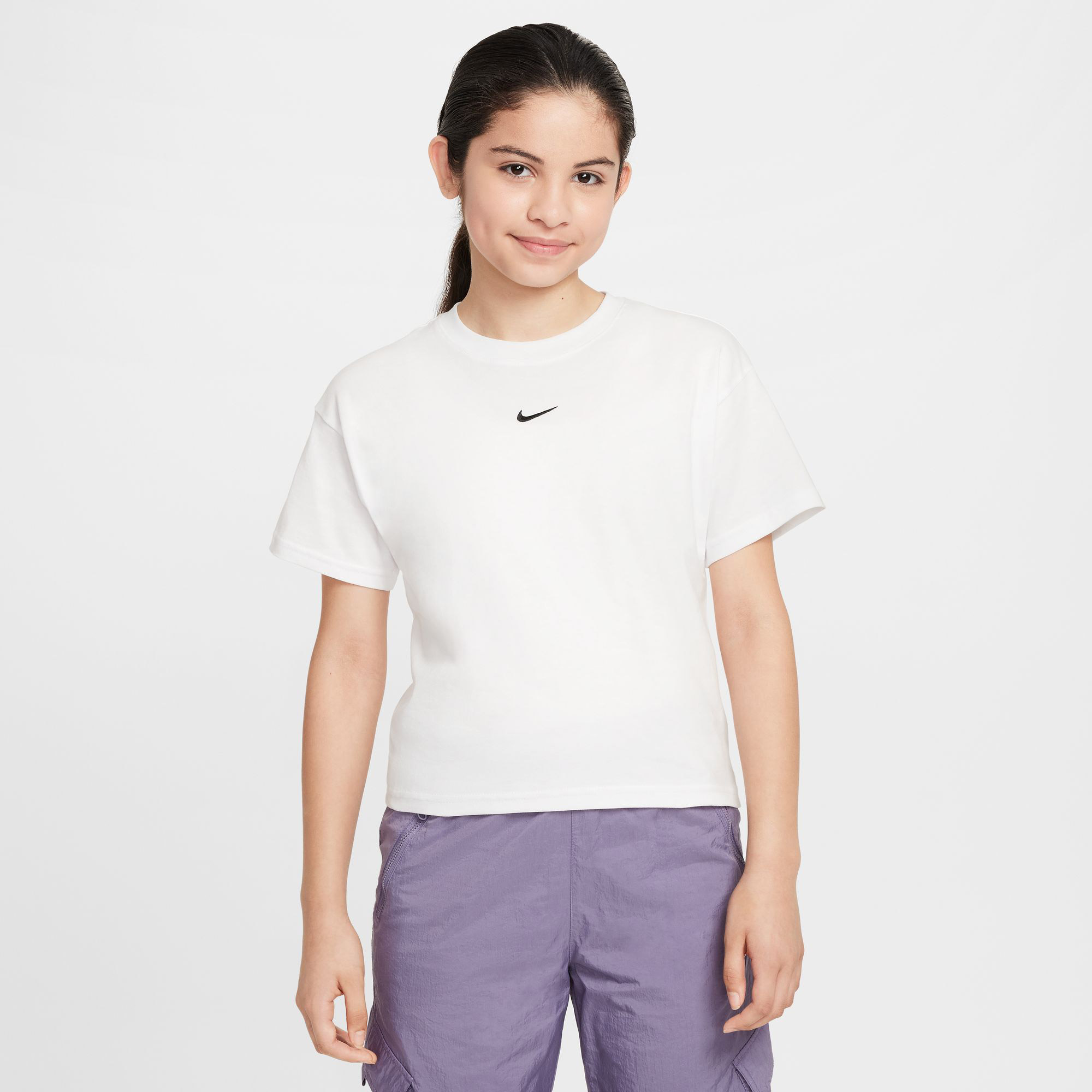  Nike Sportswear Boxy Essentials Çocuk Beyaz T-Shirt