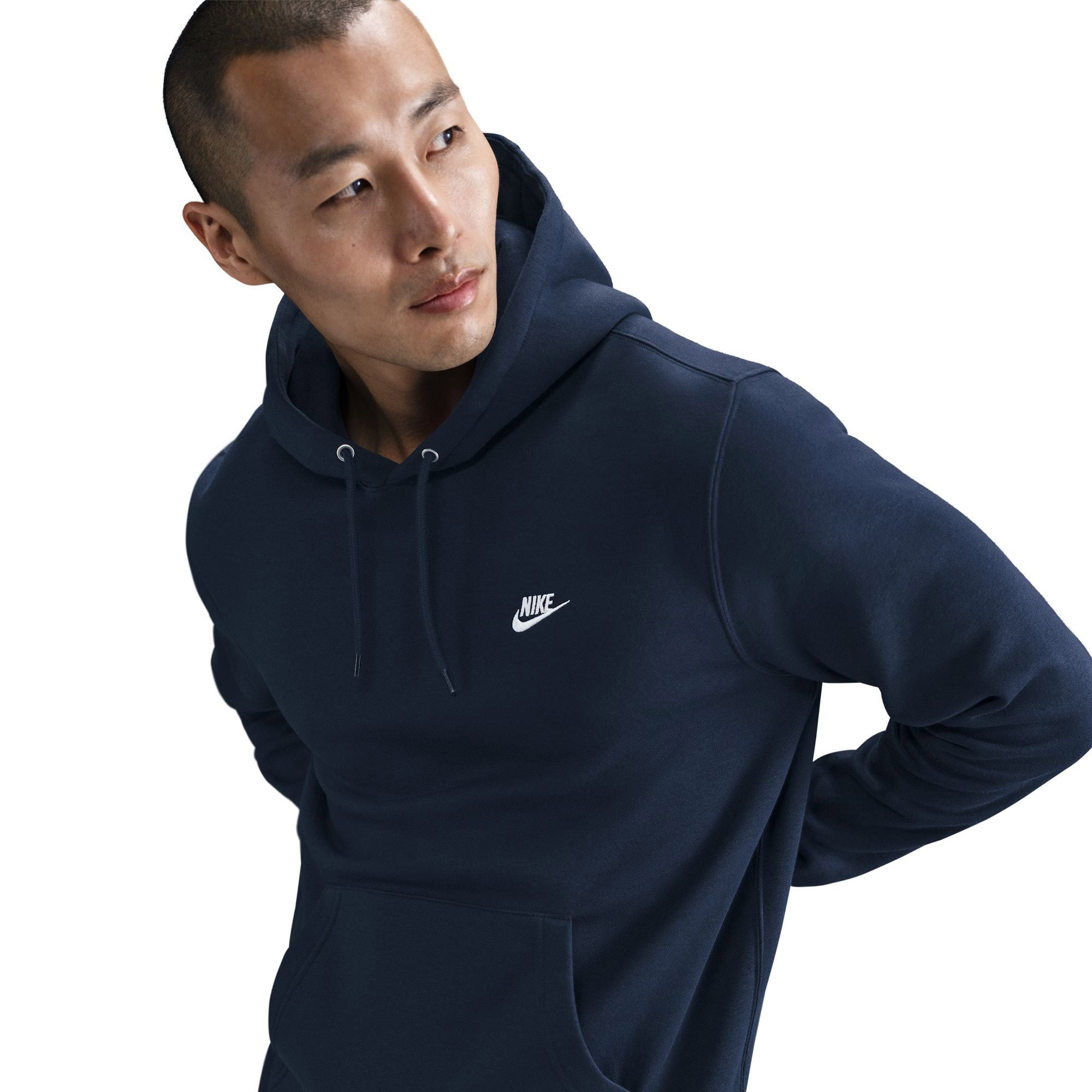 Nike Club Pullover Fleece Erkek Lacivert Hoodie