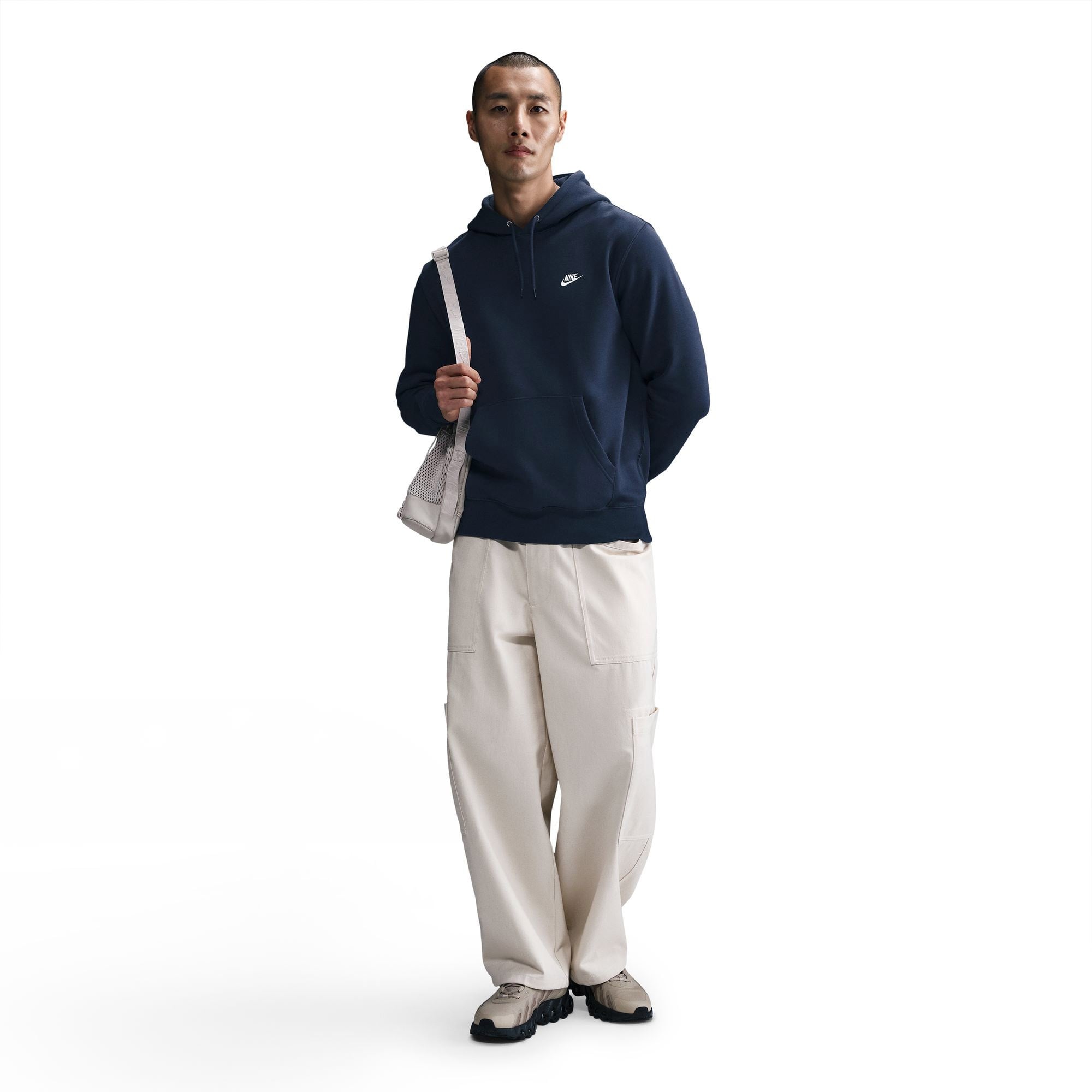 Nike Club Pullover Fleece Erkek Lacivert Hoodie