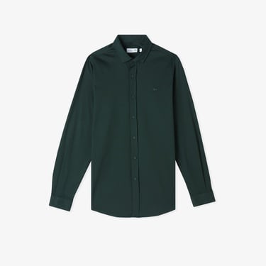  Lacoste Erkek Slim Fit Koyu Yeşil Gömlek