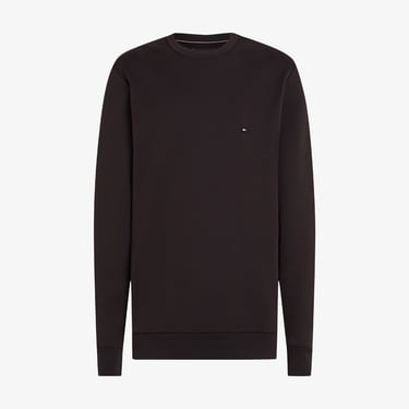  Tommy Hilfiger Essential Intechno Yuvarlak Yaka Erkek Siyah Sweatshirt