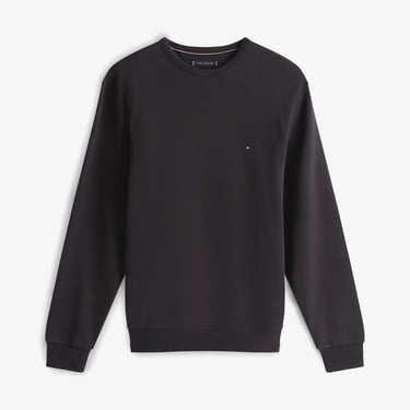  Tommy Hilfiger Essential Intechno Yuvarlak Yaka Erkek Siyah Sweatshirt