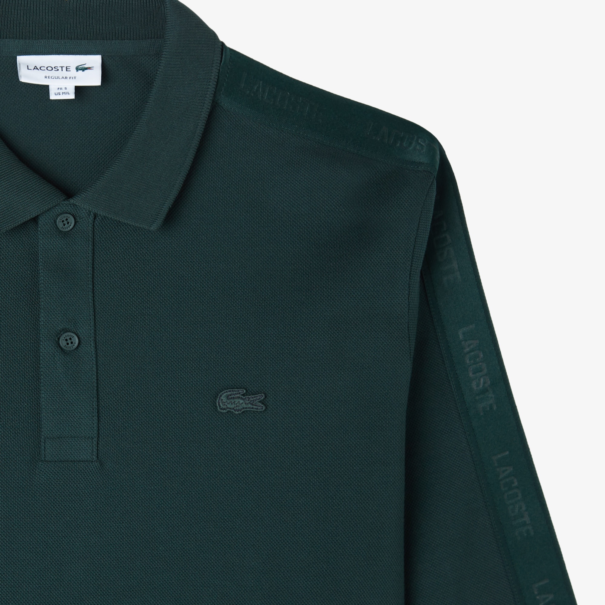 Lacoste Erkek Regular Fit Uzun Kollu Koyu Yeşil Polo