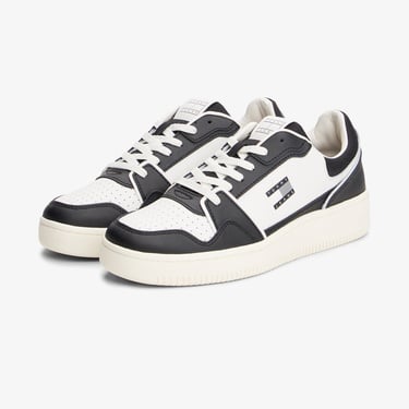  Tommy Jeans Retro Basket Erkek Siyah Sneaker