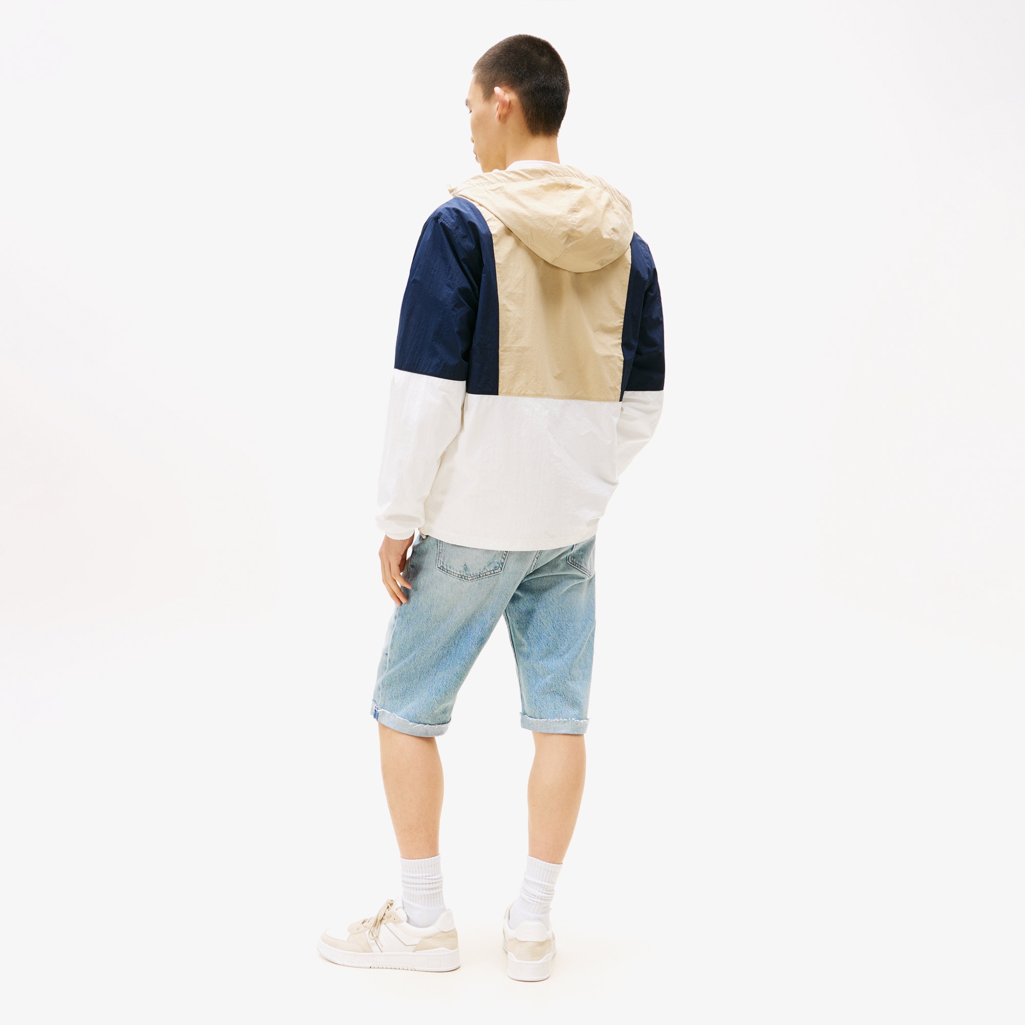 Tommy Jeans Chicago Erkek Beyaz Yağmurluk