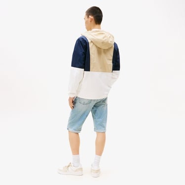  Tommy Jeans Chicago Erkek Beyaz Yağmurluk