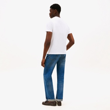  Tommy Hilfiger Stack Erkek Beyaz T-Shirt