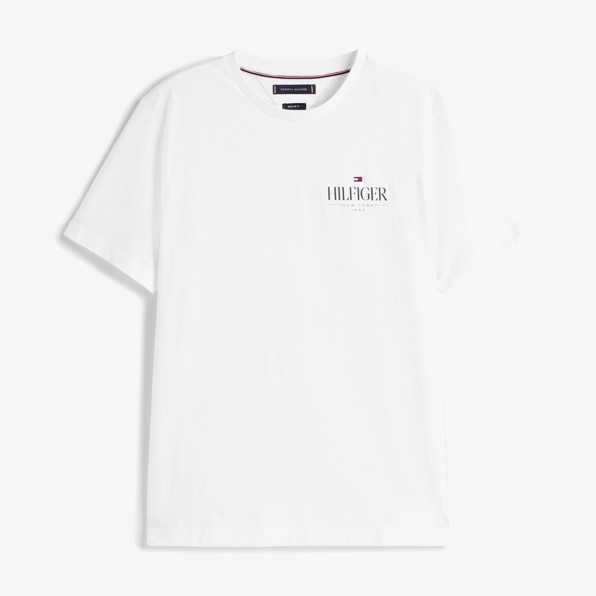 Tommy Hilfiger Stack Erkek Beyaz T-Shirt