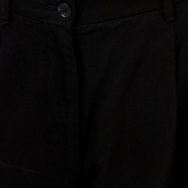  Tommy Hilfiger Tencel Linen Wide Leg Kadın Siyah Pantolon