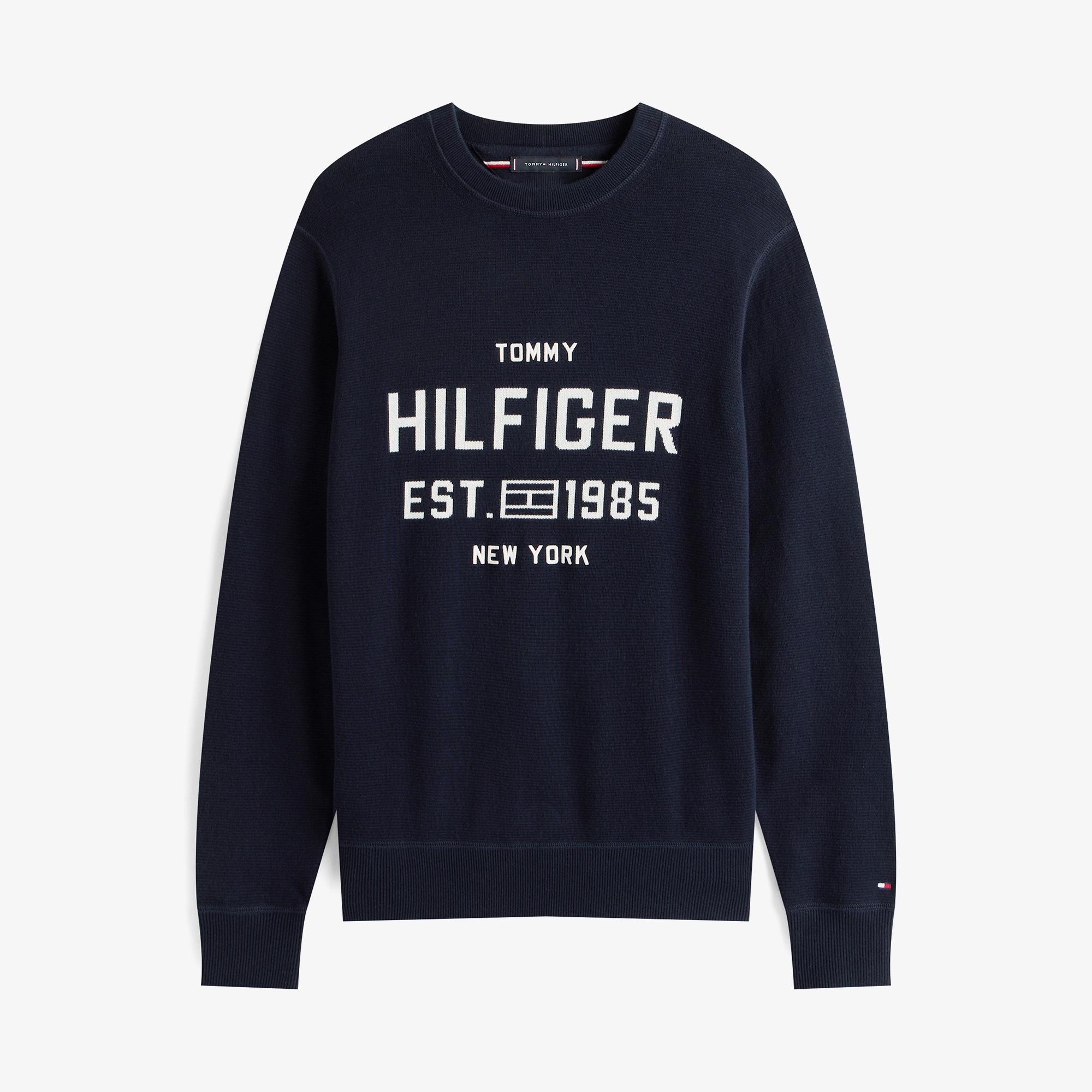 Tommy Hilfiger Athleisure Varsity Erkek Lacivert Kazak