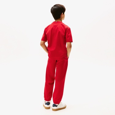  Tommy Hilfiger Flag Archive Çocuk Kırmızı T-Shirt