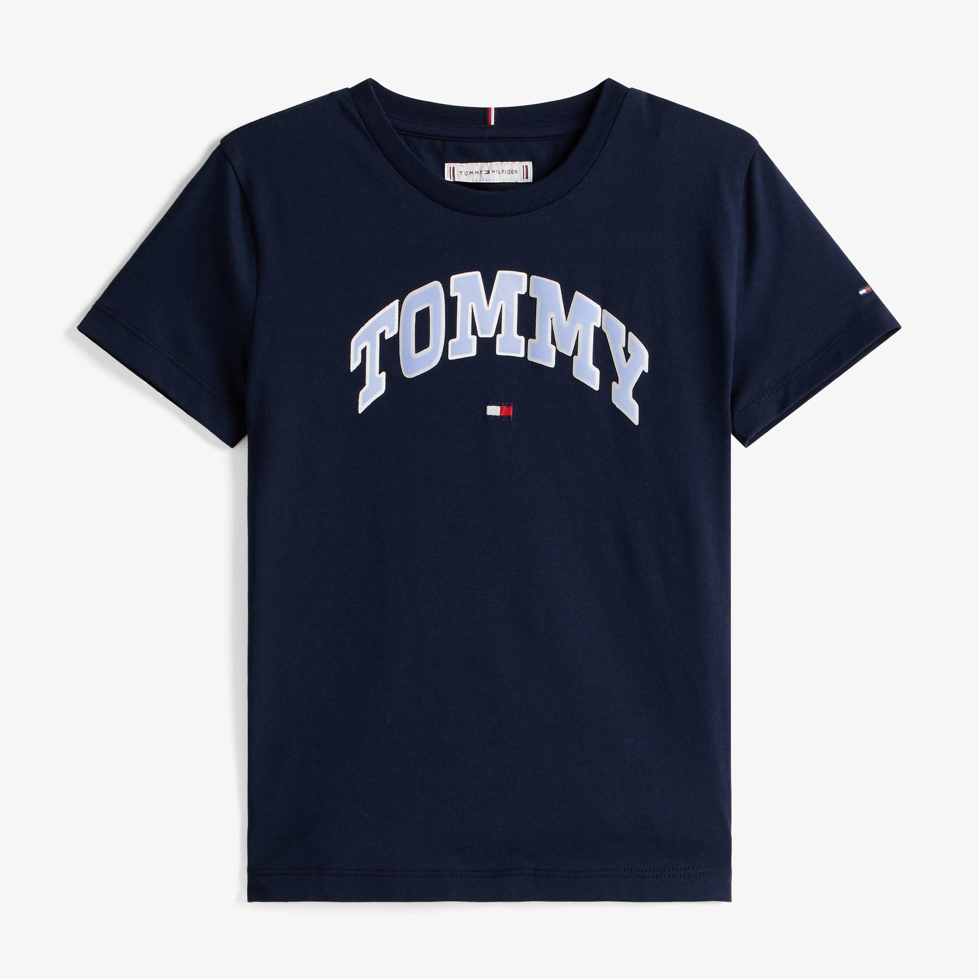 Tommy Hilfiger Varsity Sateen Çocuk Lacivert T-Shirt
