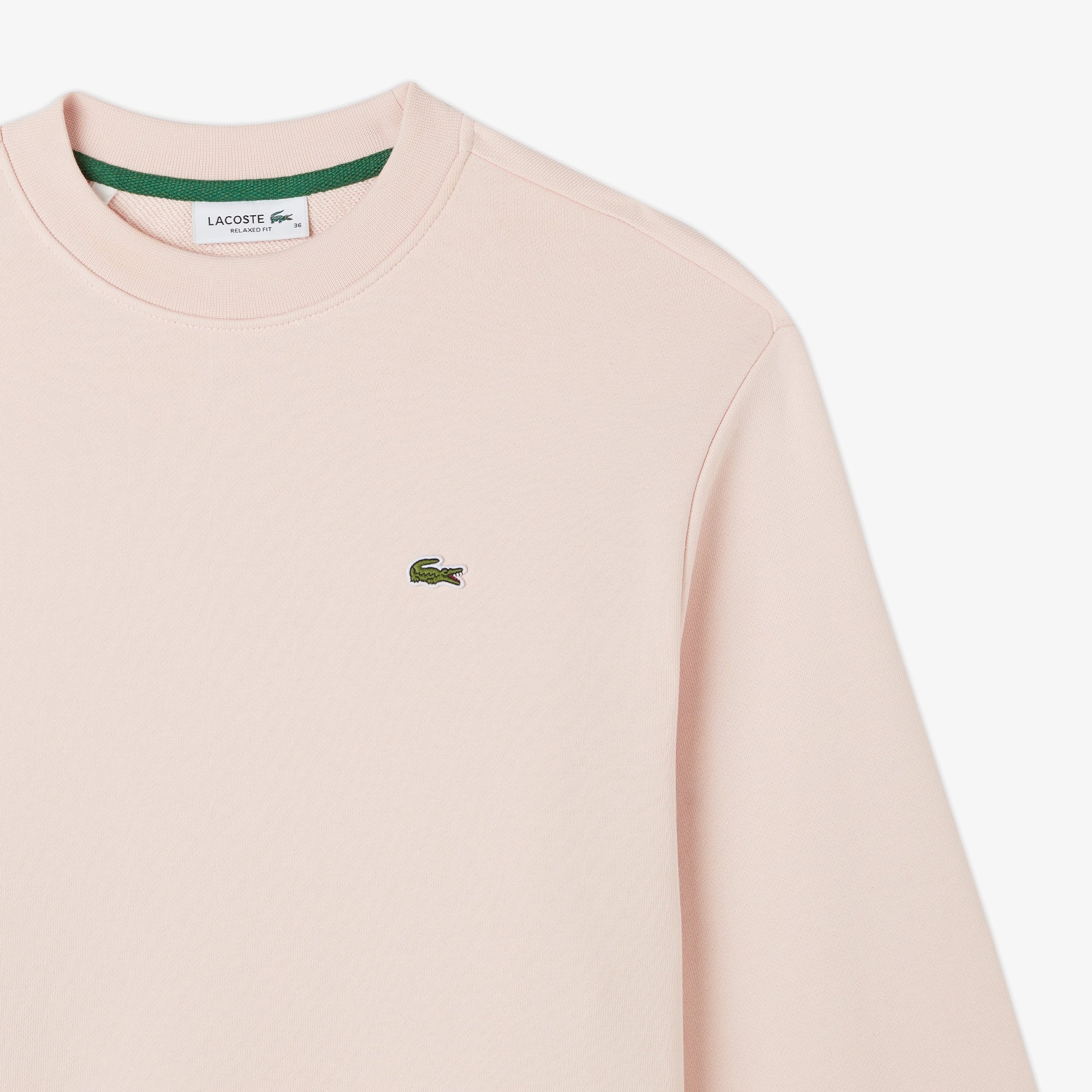 Lacoste Kadın Relaxed Fit Bisiklet Yaka Pembe Sweatshirt