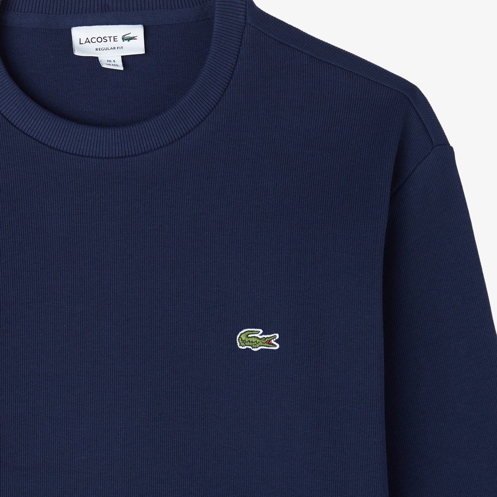 Lacoste Erkek Regular Fit Uzun Kollu Bisiklet Yaka Lacivert T-Shirt