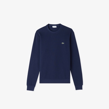  Lacoste Erkek Regular Fit Uzun Kollu Bisiklet Yaka Lacivert T-Shirt