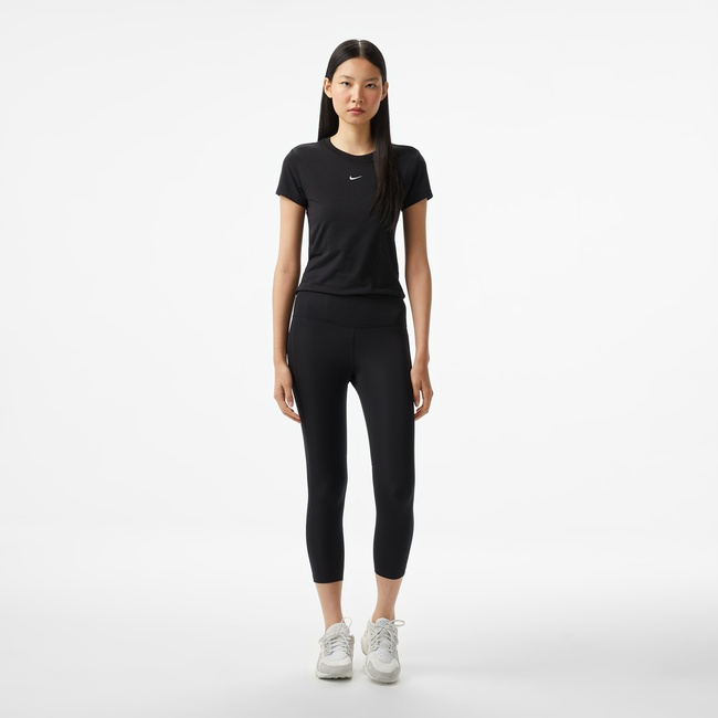  Nike Dri-Fit Fast Crop Kadın Siyah Tayt