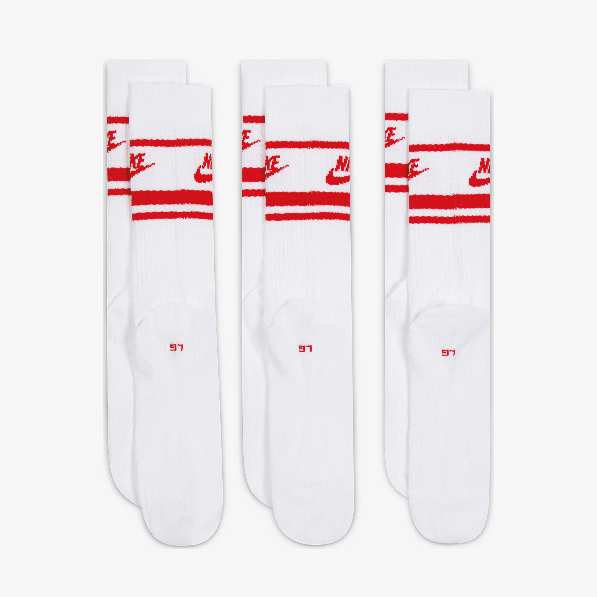 Nike Sportswear Everyday Essential Unisex Beyaz 3'lü Çorap