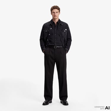  Calvin Klein Jacquard Easy Erkek Siyah Gömlek