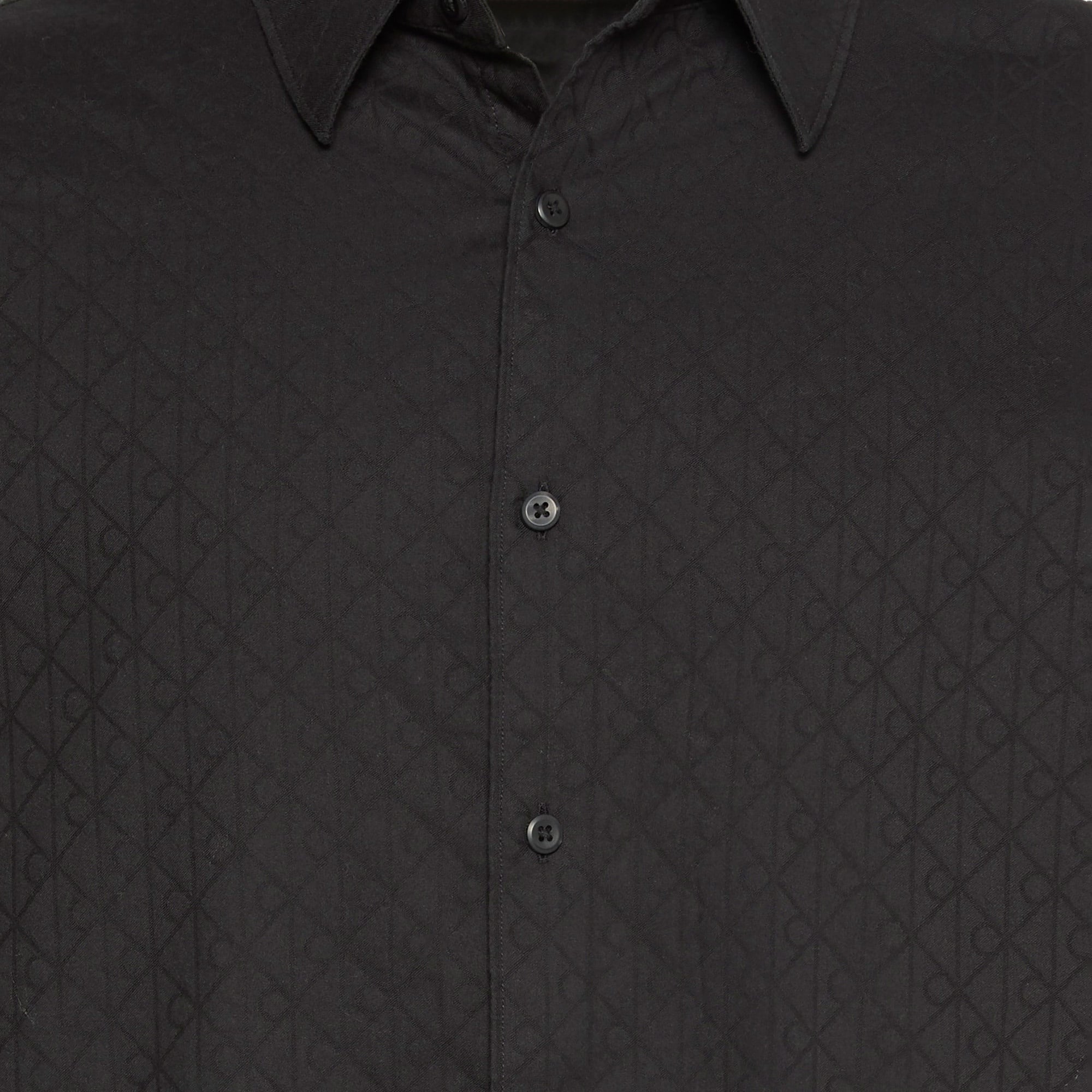 Calvin Klein Jacquard Easy Erkek Siyah Gömlek