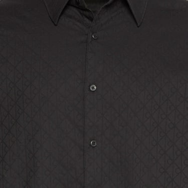  Calvin Klein Jacquard Easy Erkek Siyah Gömlek