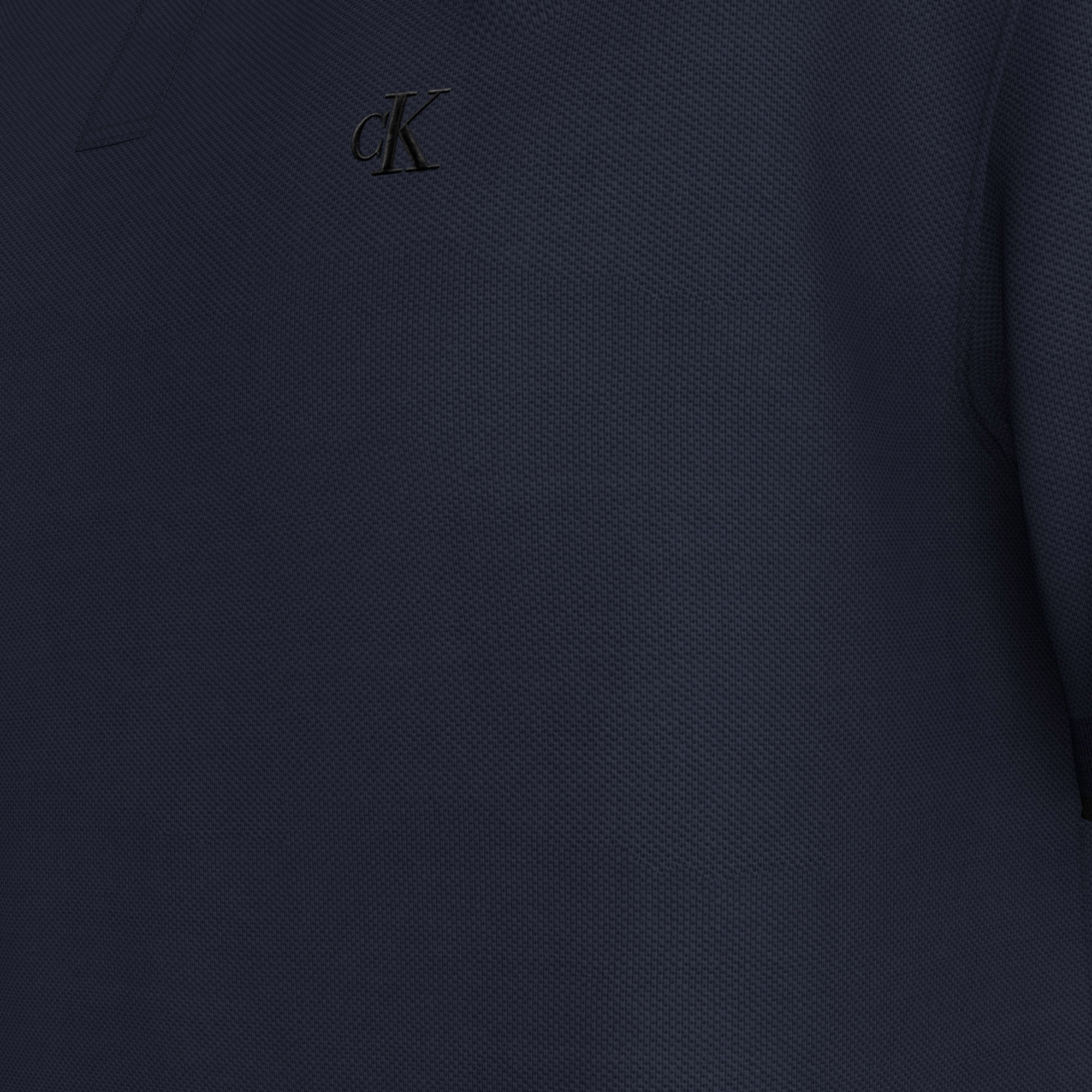 Calvin Klein Refined Pique Tipped Classic Erkek Mavi Polo