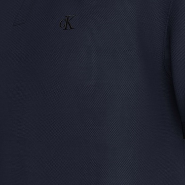  Calvin Klein Refined Pique Tipped Classic Erkek Mavi Polo