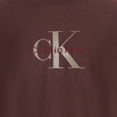  Calvin Klein Premium Terry Monologo Erkek Kahverengi Sweatshirt