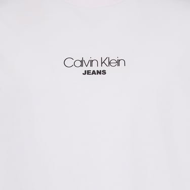  Calvin Klein Relaxed Fit Graphic  Erkek Beyaz T-Shirt