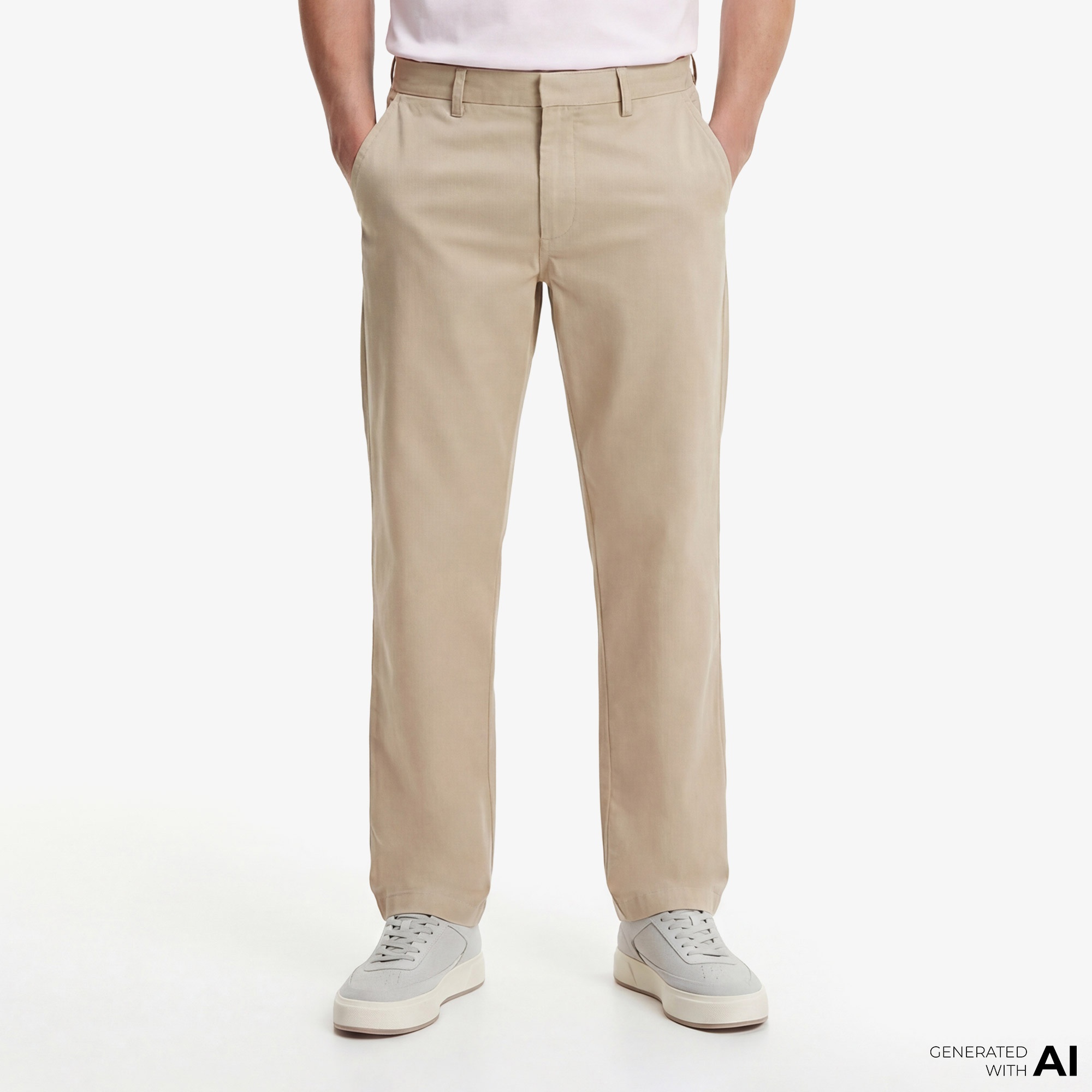 Calvin Klein 90S Straight Twill Comfort Erkek Kahverengi Pantolon