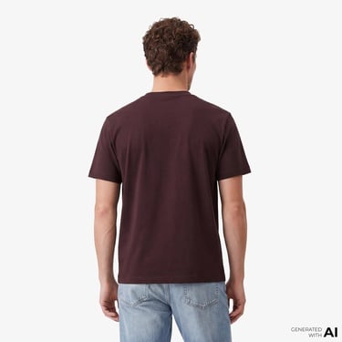  Calvin Klein Easy Monogram  Erkek Kahverengi T-Shirt