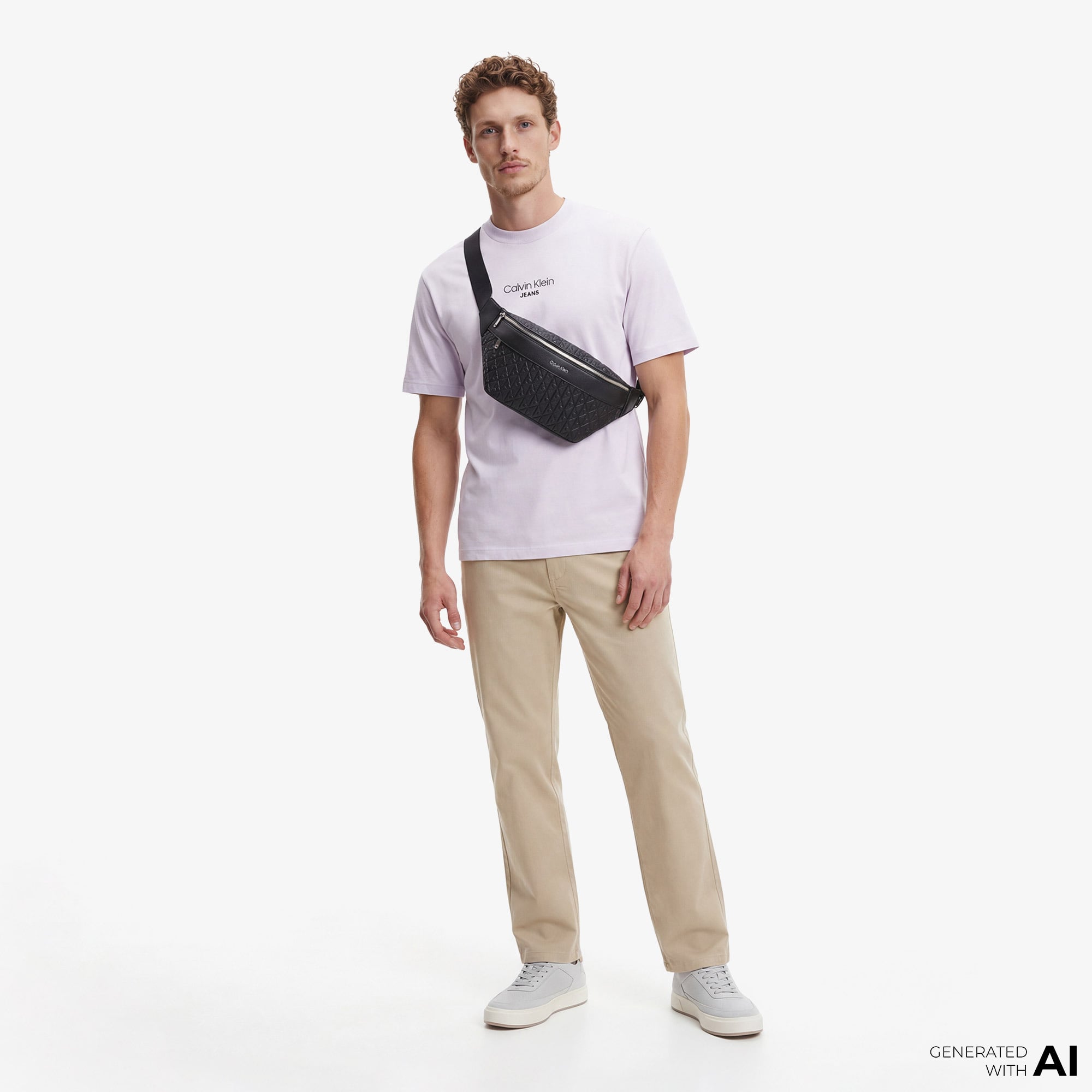  Calvin Klein 90S Straight Twill Comfort Erkek Kahverengi Pantolon